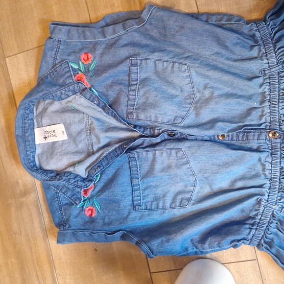 Red Rose Embroiderd Dress - Picture 3 of 8